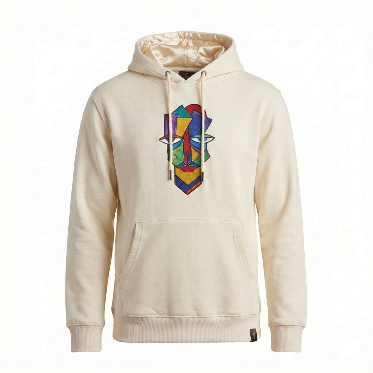 Sitwala Embroidery Heavy-Weight Hoodie (Unisex Cream Color)