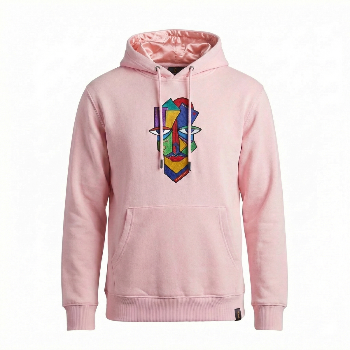 Sitwala Embroidery Heavy-Weight Hoodie (Unisex Blush Pink Color)