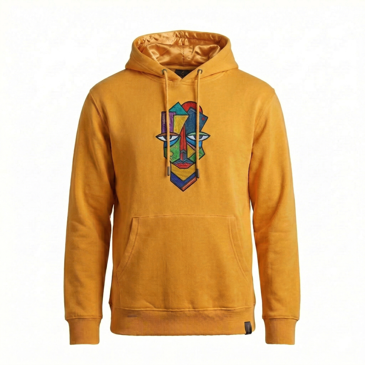 Sitwala Embroidery Heavy-Weight Hoodie (Unisex Mustard Color)