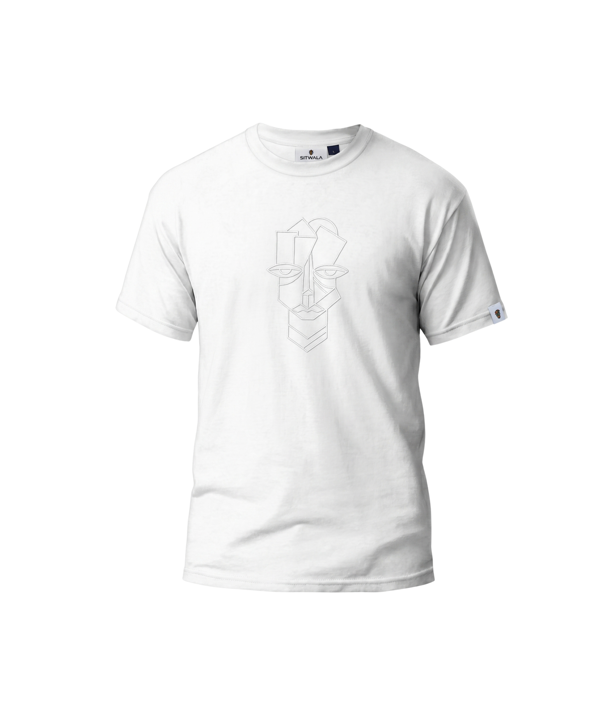 Sitwala White-Out Skipa Embroidery T-Shirt (Unisex)